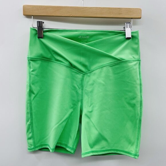 LA Hearts by PacSun Womens Size Small Active Far Out Biker Shorts in Green 477 - Picture 1 of 6